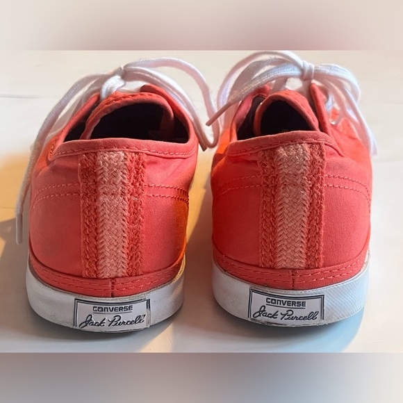 Converse Jack Purcell Canvas Low Top Coral Unisex Sneakers Women’s 6 / Men’s 4 - Picture 4 of 12